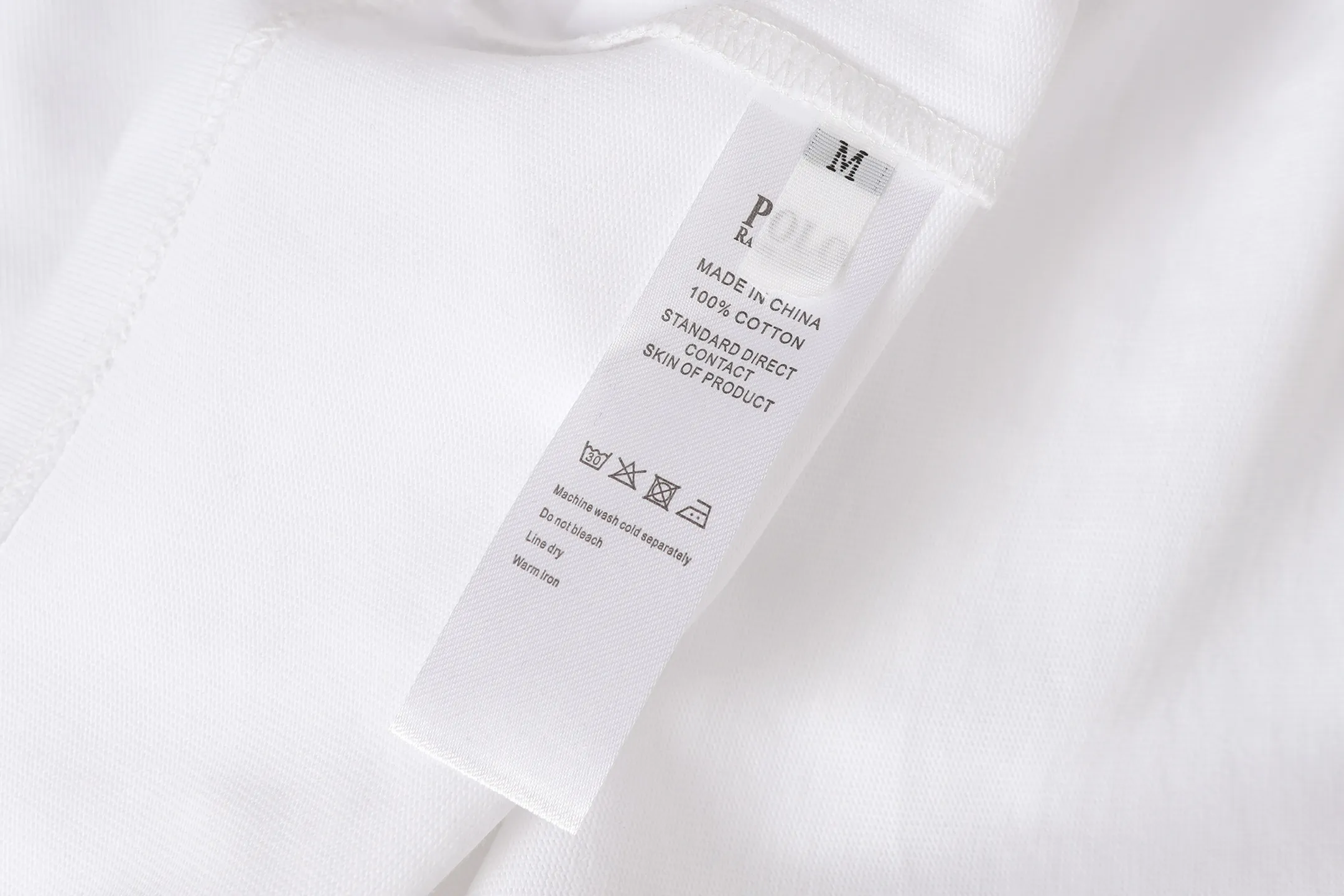 P140 💰 Actual pictures [High-end quality] Code: 8910# Color: Black White Size: S to XXL 2026ss New Ralph Lauren 320g customized fabric Round neck short sleeves Special embroidery Burnt patch Loose version for men and women
